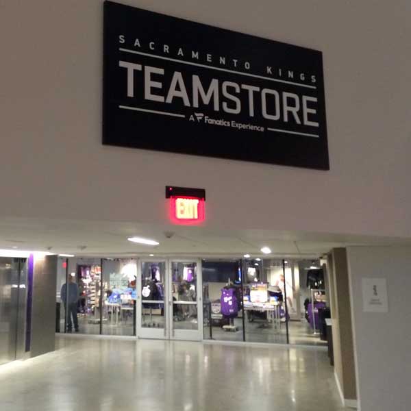 Custom retail signage installation
