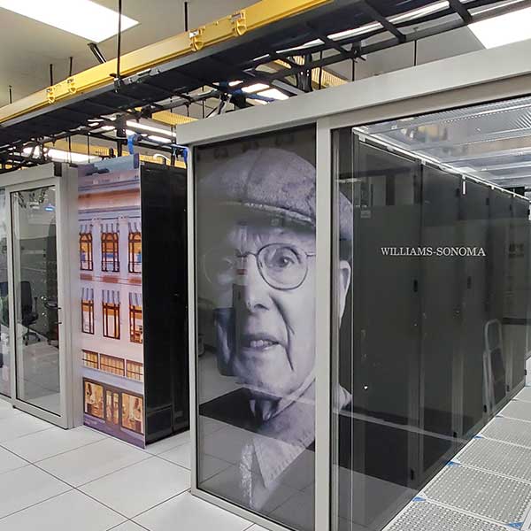 Acrylic window graphics installation