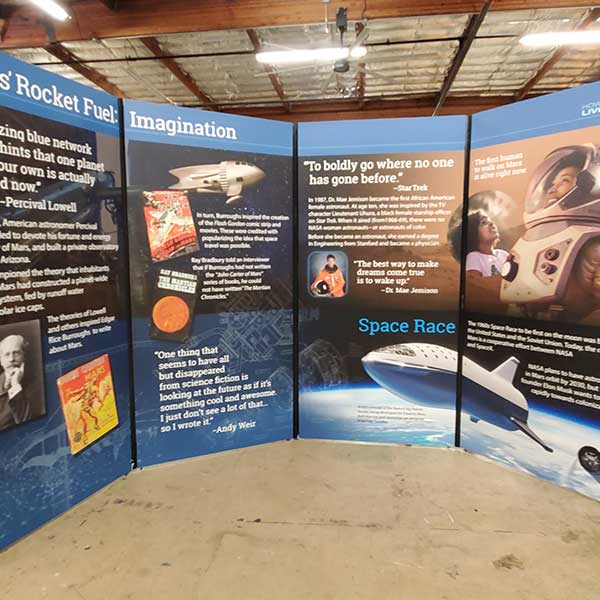 Tradeshow exhibit wrap installation
