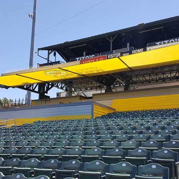 Custom branded Pacifico awning