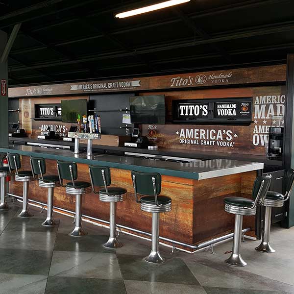 Tito's-Themed Bar — Wall Wrap