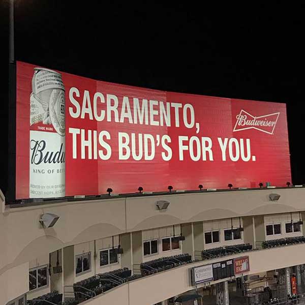 Large billboard wrap installation