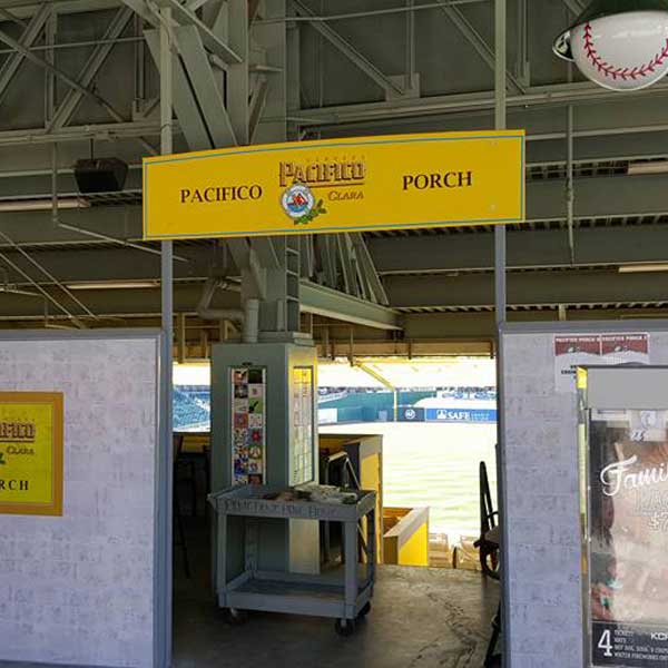 Pacifico Porch dimensional sign