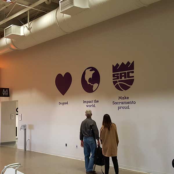 Custom cut dimensional lettering